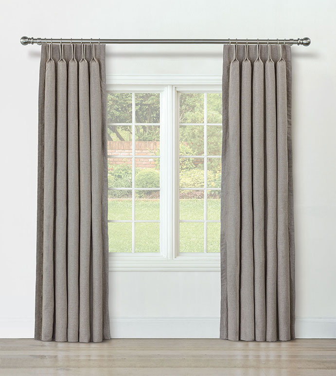 BRISA LINEN CURTAIN PANEL IN TAUPE
