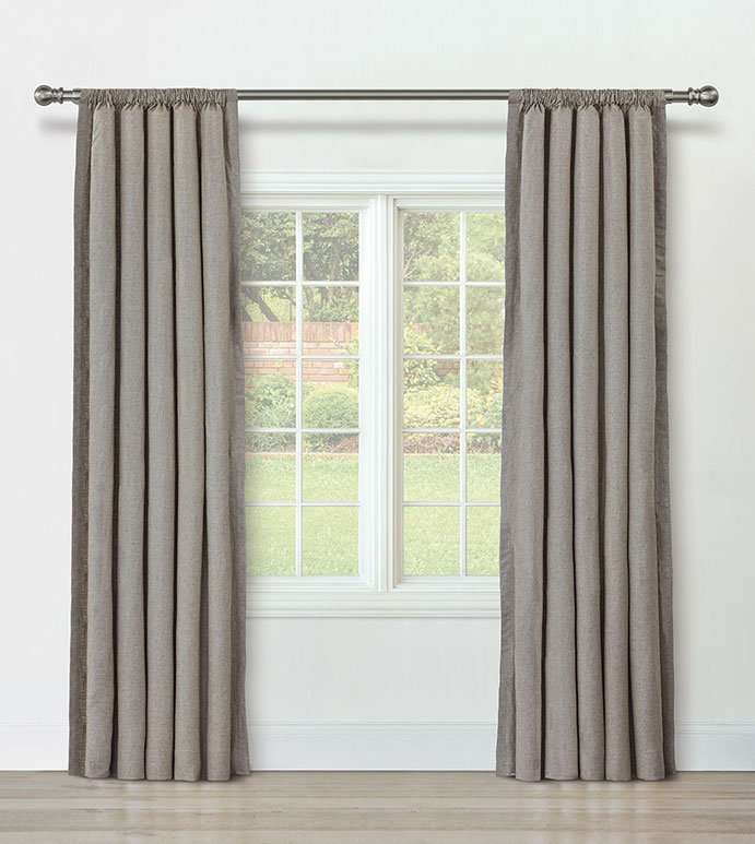 BRISA LINEN CURTAIN PANEL IN TAUPE