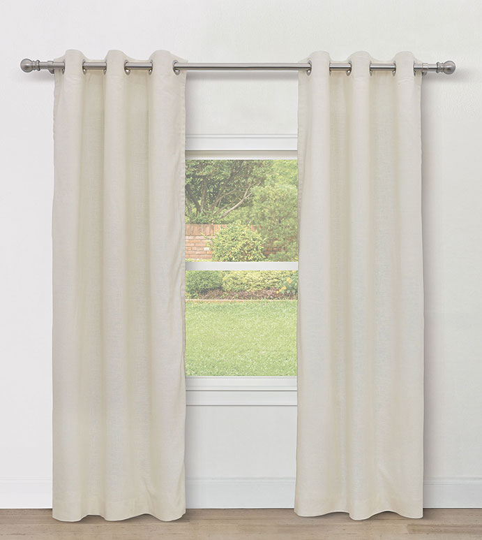 BRISA GROMMET CURTAIN PANEL IN IVORY