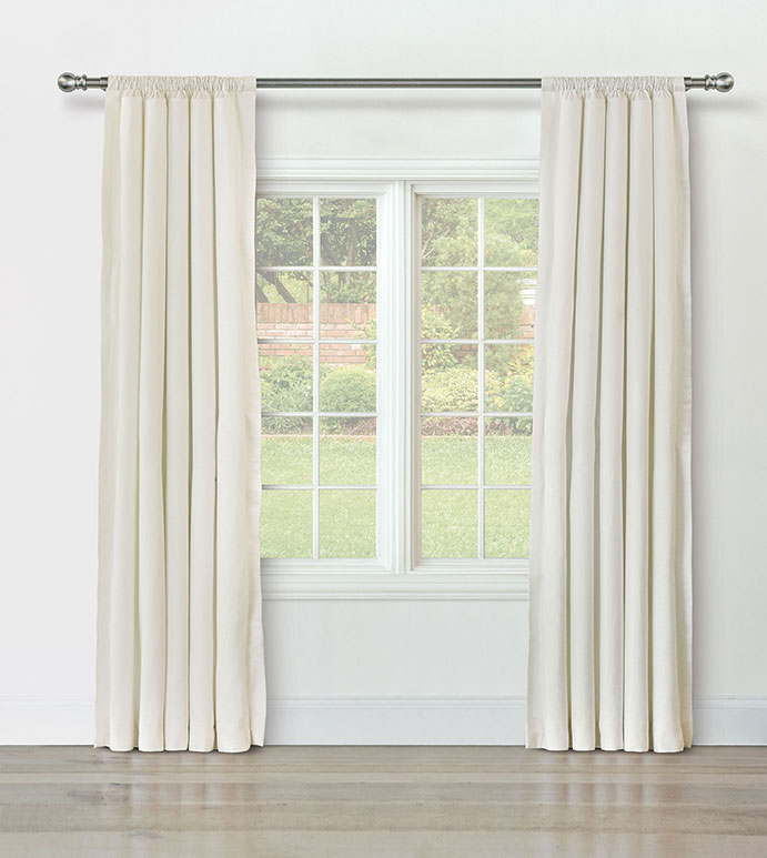 BRISA LINEN CURTAIN PANEL IN IVORY
