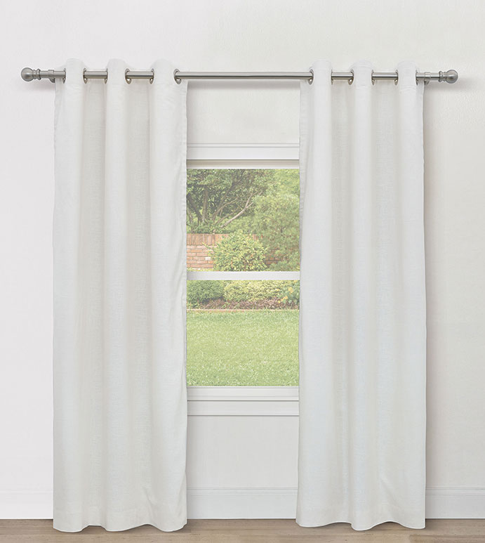 BRISA GROMMET CURTAIN PANEL IN WHITE