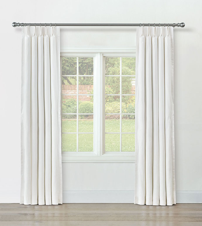 BRISA LINEN CURTAIN PANEL IN WHITE