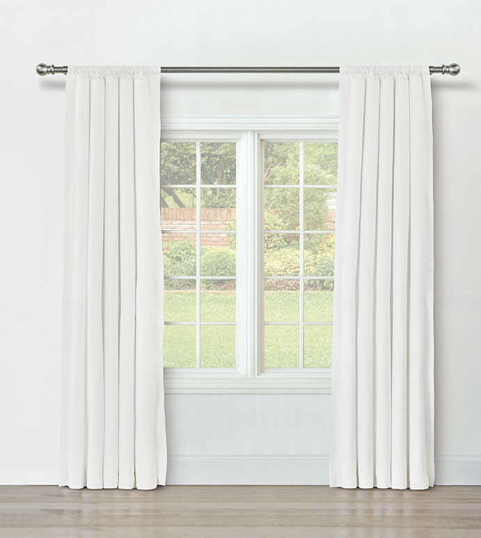 BRISA LINEN CURTAIN PANEL IN WHITE