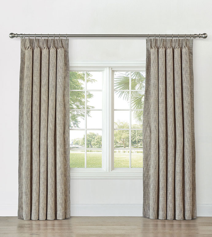 CAVILL TEXTURED CURTAIN PANEL IN WHEAT