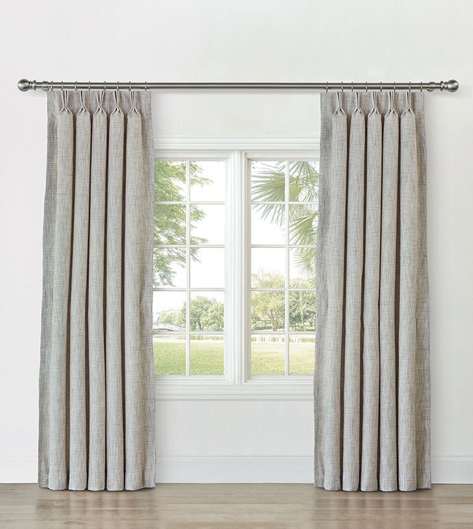 CAVILL TEXTURED CURTAIN PANEL IN OAT