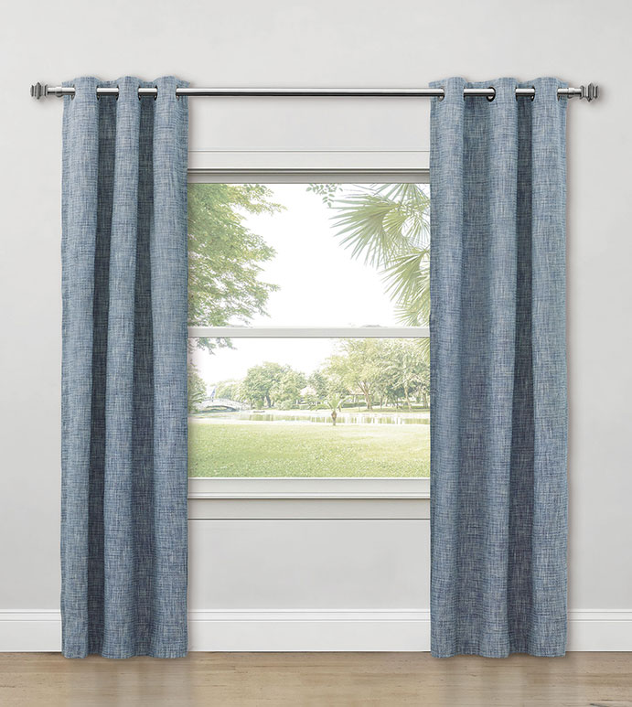 CAVILL GROMMET CURTAIN PANEL IN GLACIER