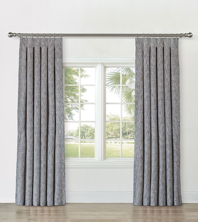 CAVILL TEXTURED CURTAIN PANEL IN SHALE