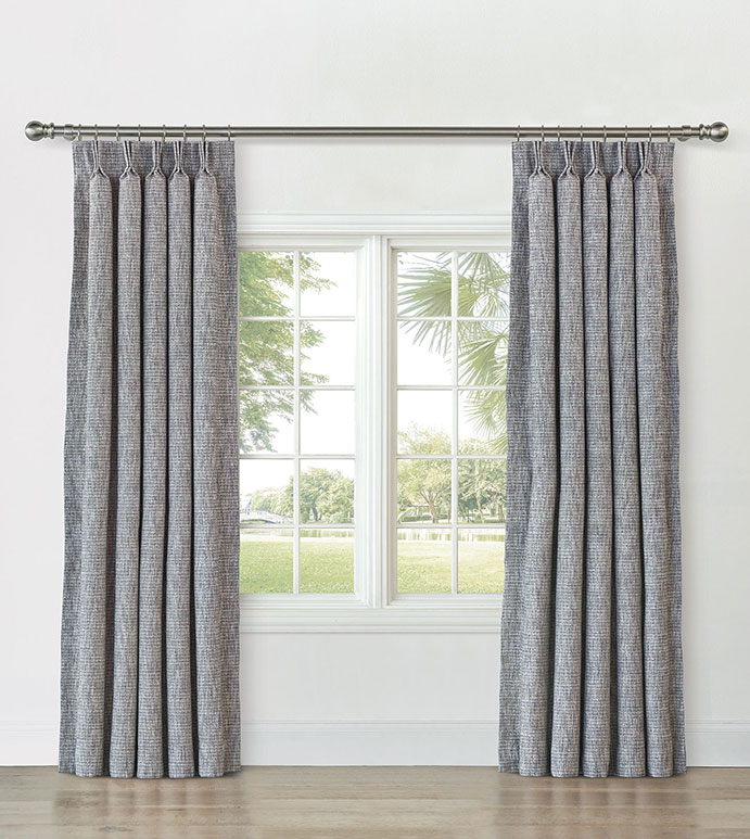 CAVILL TEXTURED CURTAIN PANEL IN SHALE