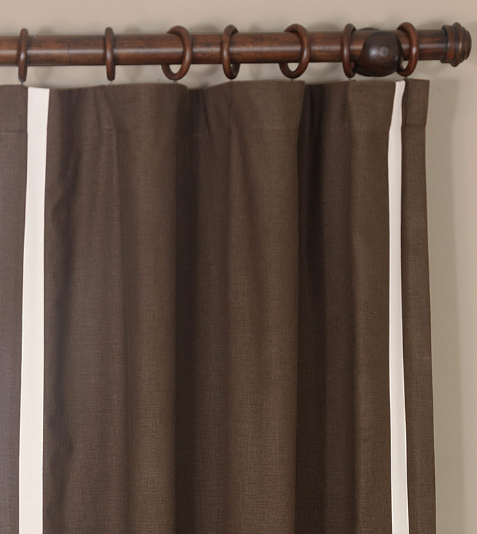 Leon Chestnut Curtain Panel
