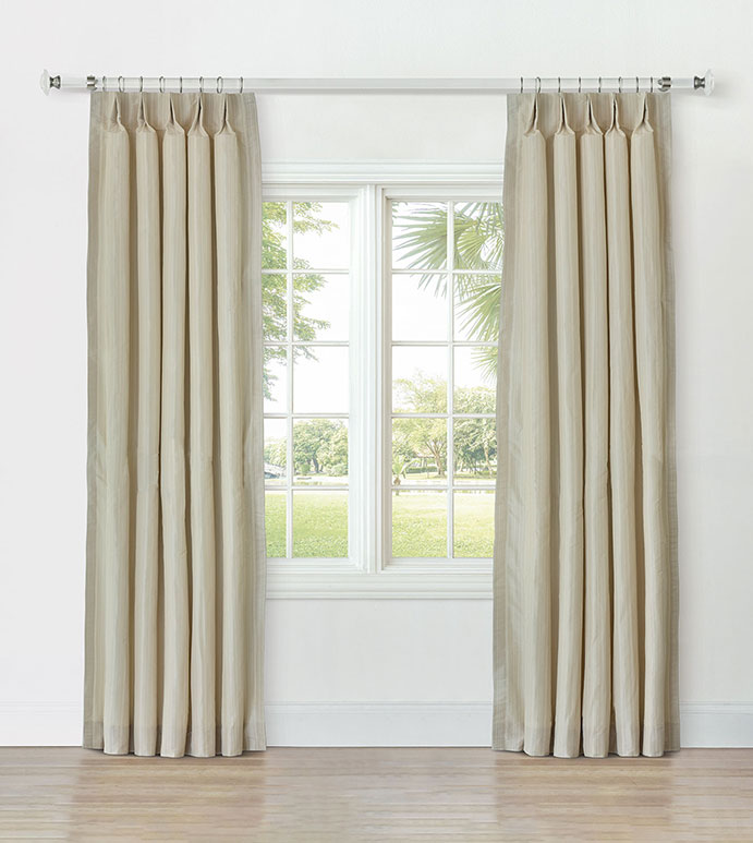 REVERIE STRIPED CURTAIN PANEL IN SAND