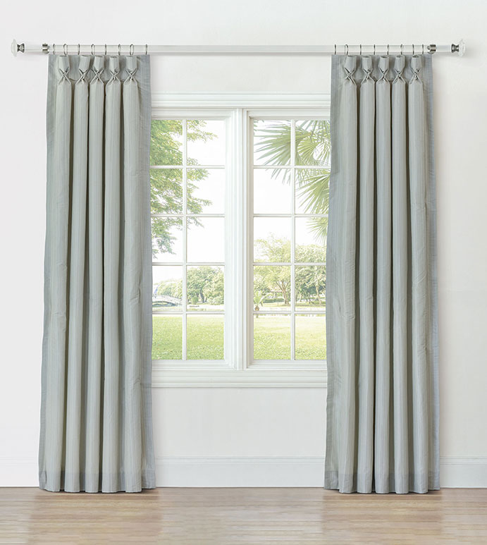 REVERIE STRIPED CURTAIN PANEL IN JADE