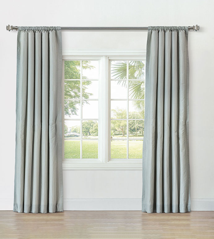 REVERIE STRIPED CURTAIN PANEL IN JADE