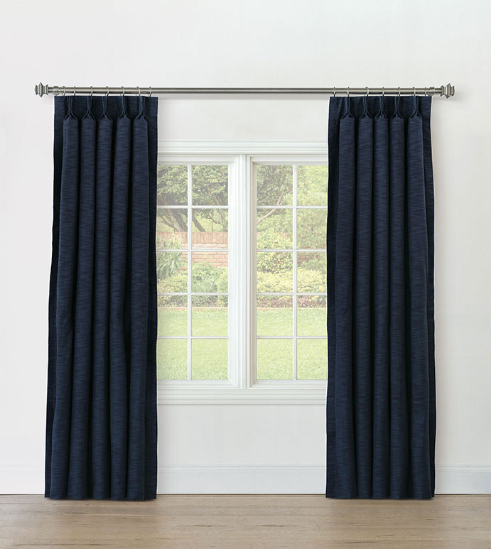 STERLING STRIE CURTAIN PANEL IN MARINE