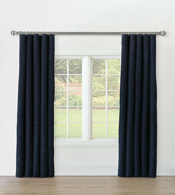 STERLING STRIE CURTAIN PANEL IN MARINE
