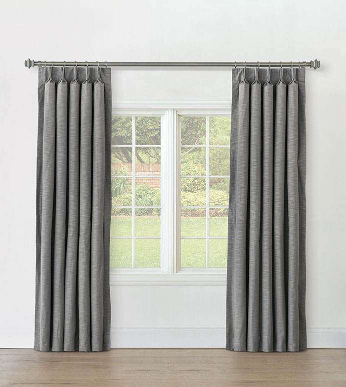 STERLING STRIE CURTAIN PANEL IN SMOKE