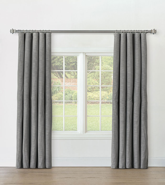 STERLING STRIE CURTAIN PANEL IN SMOKE