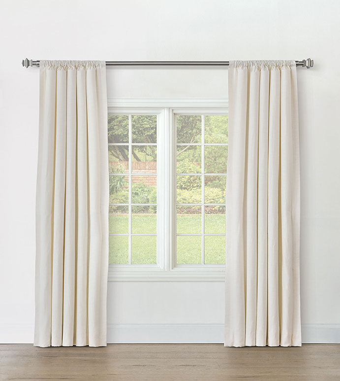 STERLING STRIE CURTAIN PANEL IN IVORY