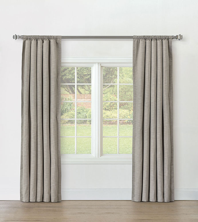 STERLING STRIE CURTAIN PANEL IN FOG