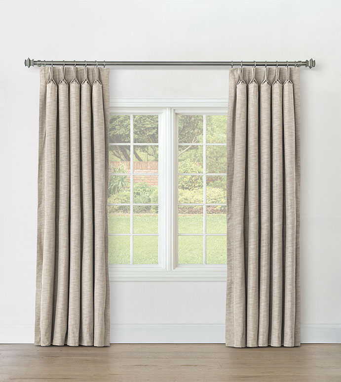 STERLING STRIE CURTAIN PANEL IN LATTE