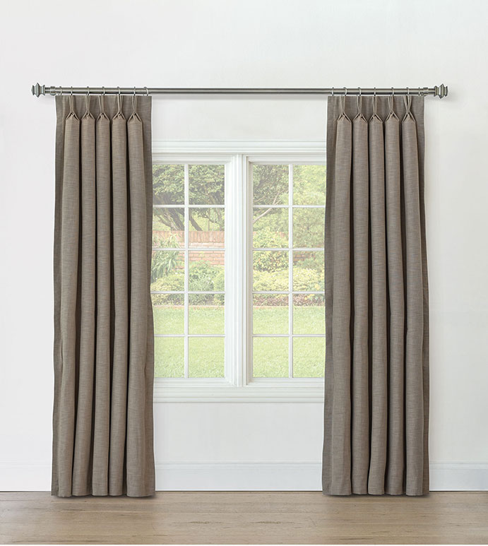 STERLING STRIE CURTAIN PANEL IN BARK