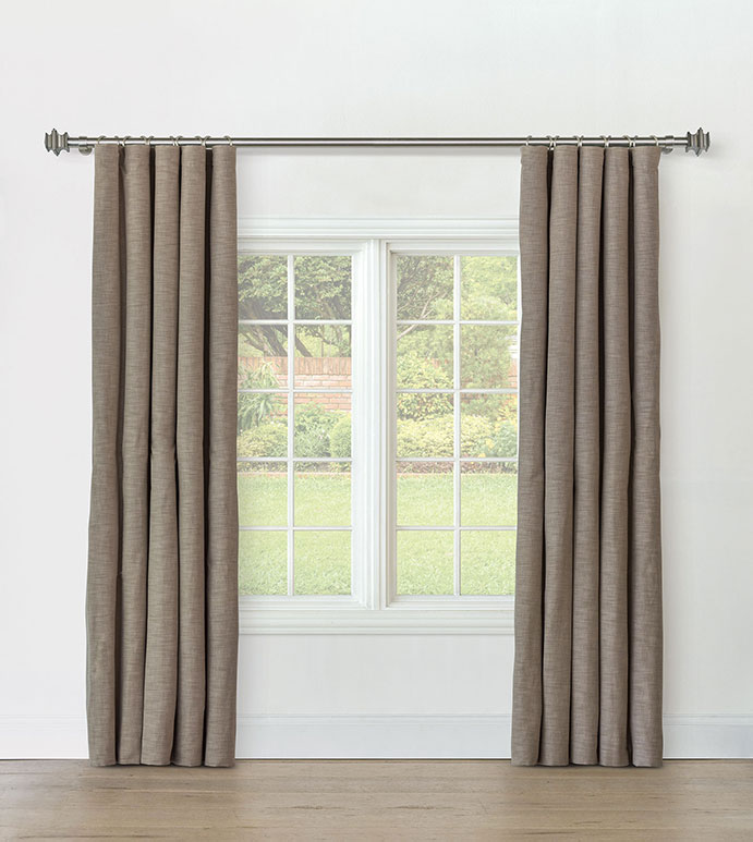 STERLING STRIE CURTAIN PANEL IN BARK