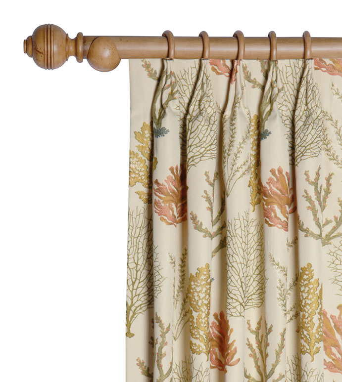 Caicos Coral Reef Curtain Panel
