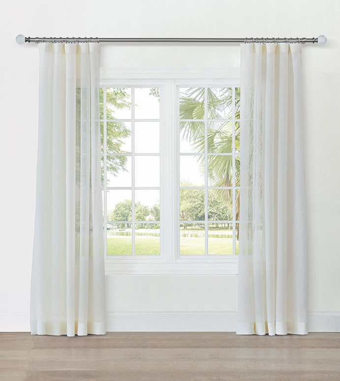 SWAY SHEER CURTAIN PANEL IN IVORY
