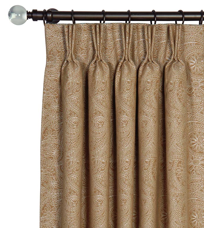 Leinster Caramel Curtain Panel