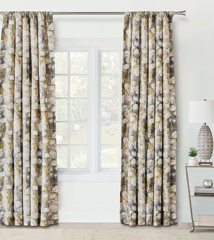 Evangeline Botanical Curtain Panel