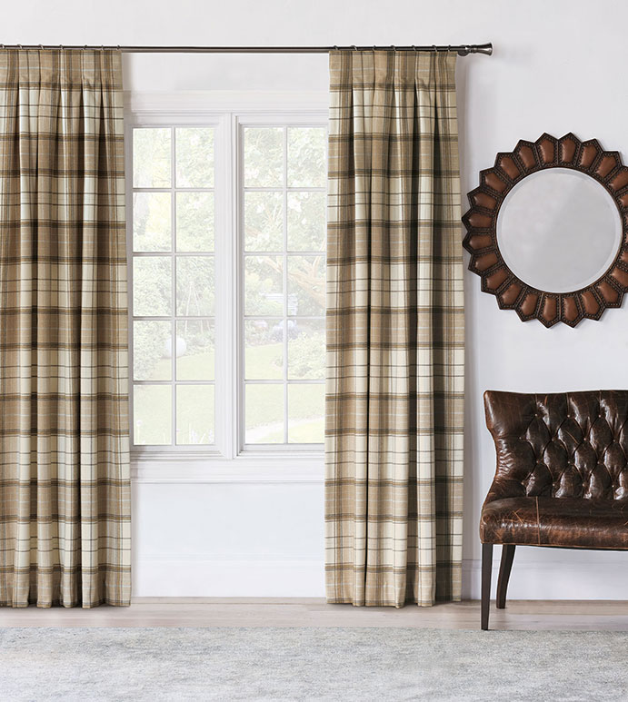 Aldrich Plaid Curtain Panel