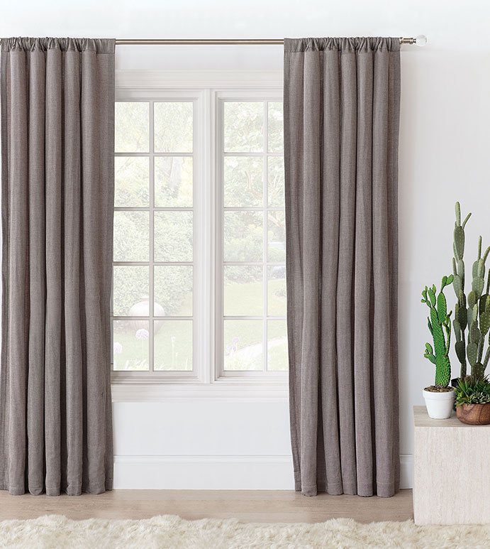 Fossil Rod Pocket Curtain Panel