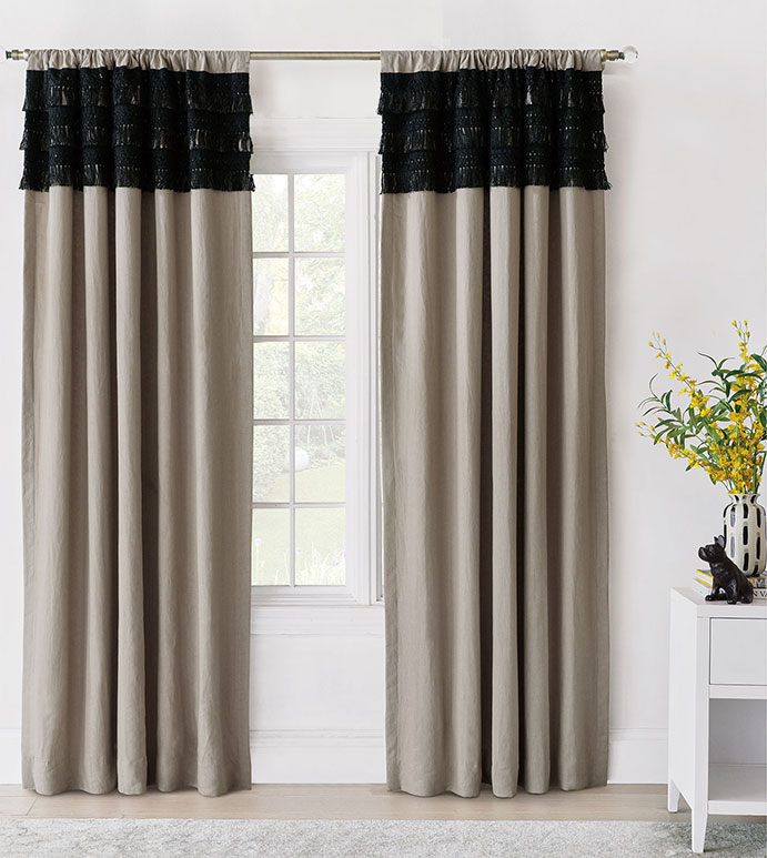 Freya Fringe Curtain Panel