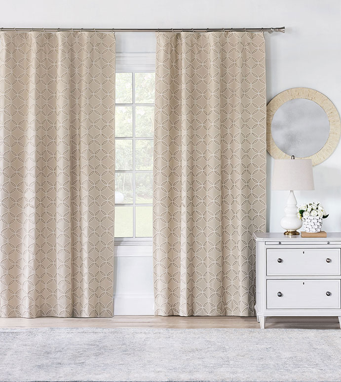 Rena Embroidered Curtain Panel