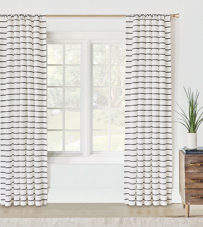 Connery Striped Curtain Panel