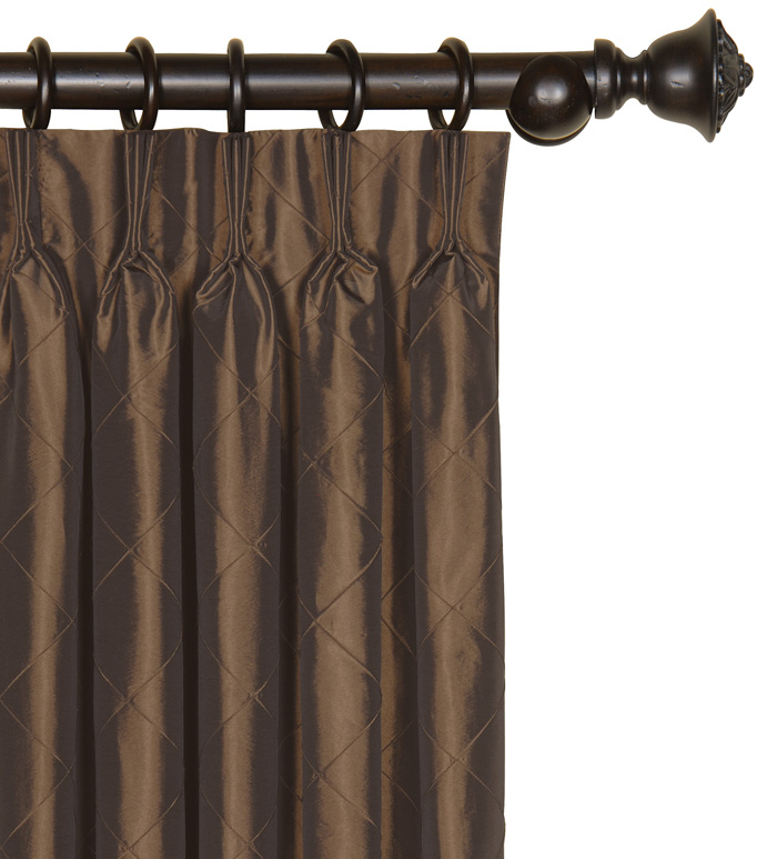 Chester Chocolate Curtain Panel