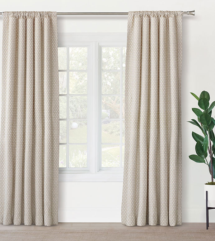 REINHART EMBROIDERED CURTAIN PANEL