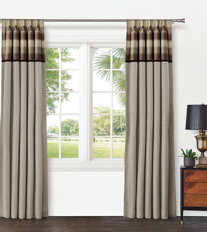 HIGHLAND PIECED CURTAIN PANEL