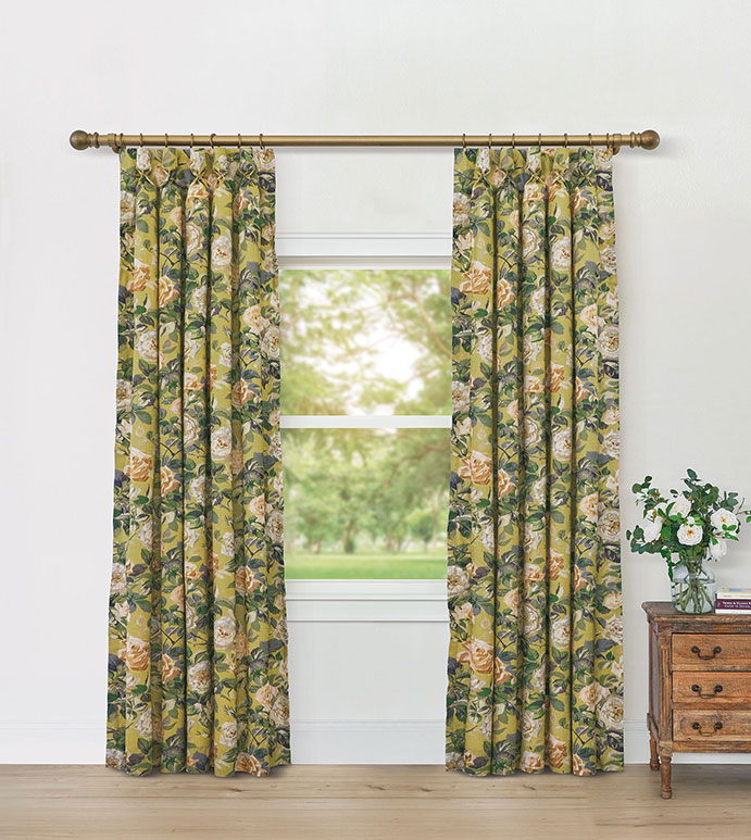 MANDERLEY FLORAL CURTAIN PANEL