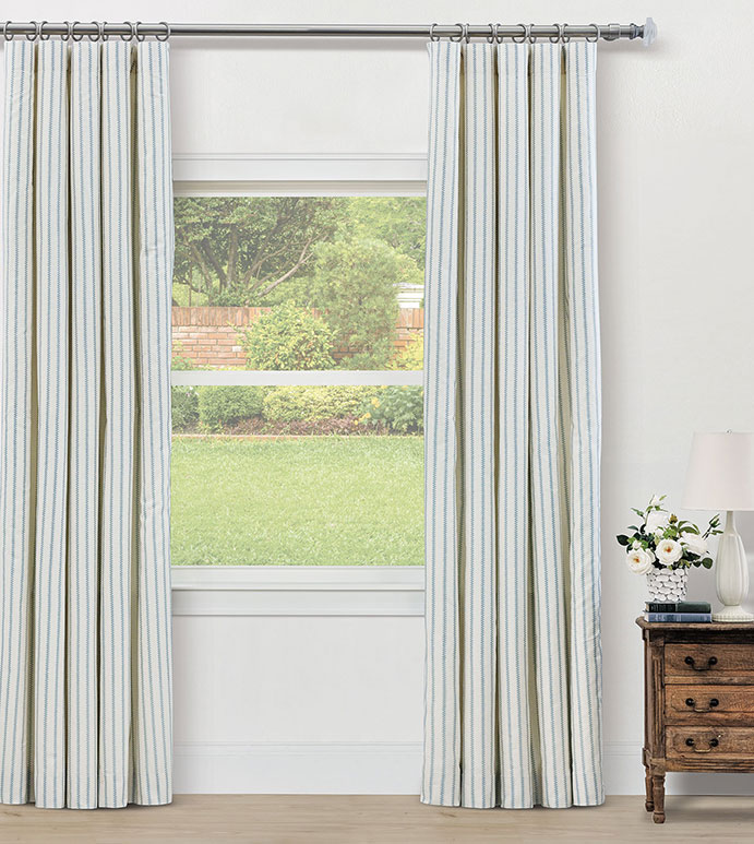 HIGHCLERE STRIPED VINE CURTAIN PANEL