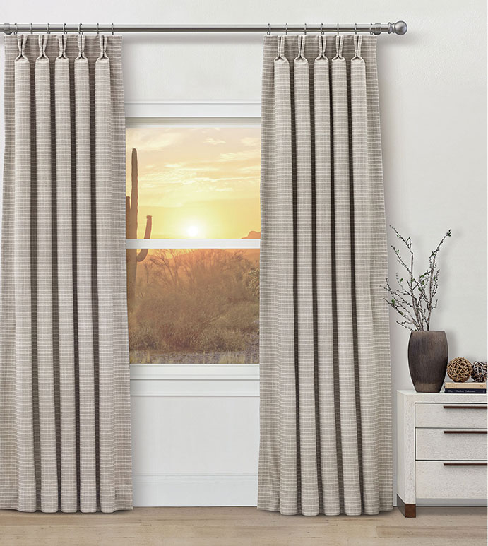 SPERRIN WINDOWPANE CURTAIN PANEL