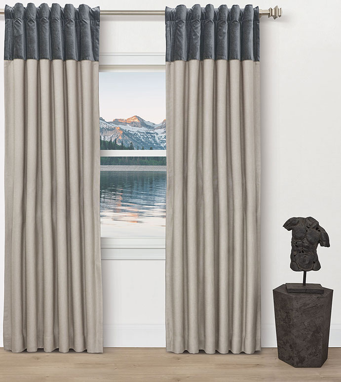 ARGENTO COLORBLOCK CURTAIN PANEL