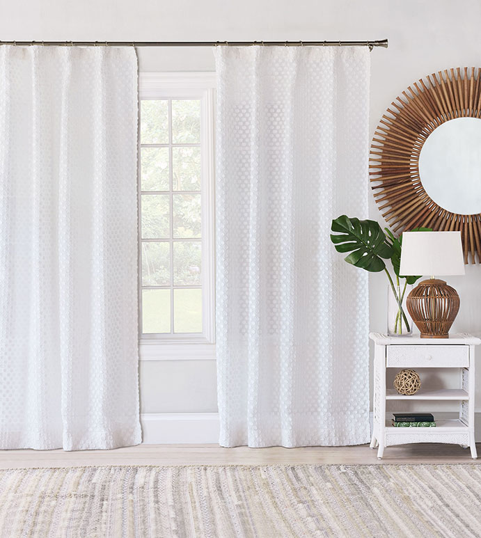 Penelope Fil Coupe Curtain Panel