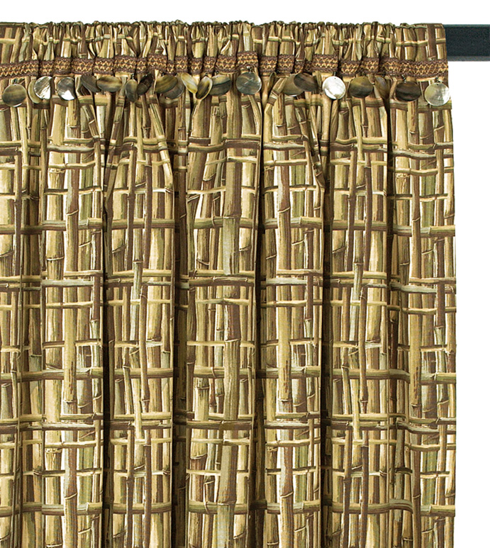 Bamboo Moss Curtain Panel