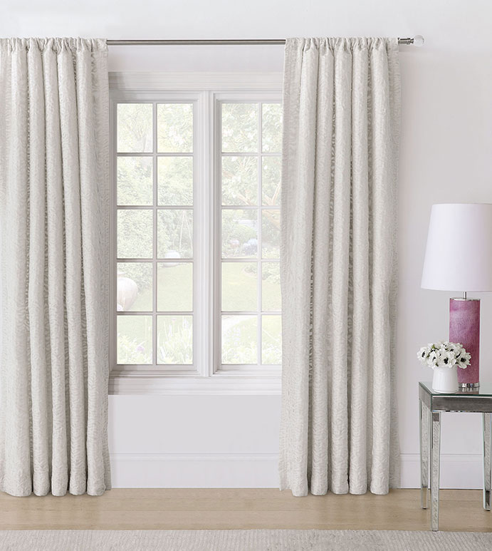 Naomi Rod Pocket Curtain Panel In Ivory