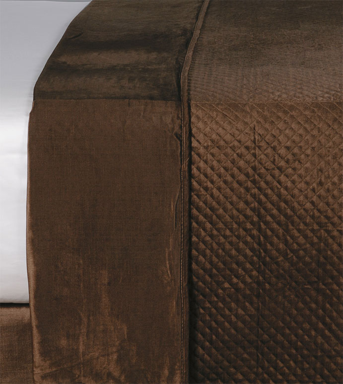 Reuss Mocha Coverlet