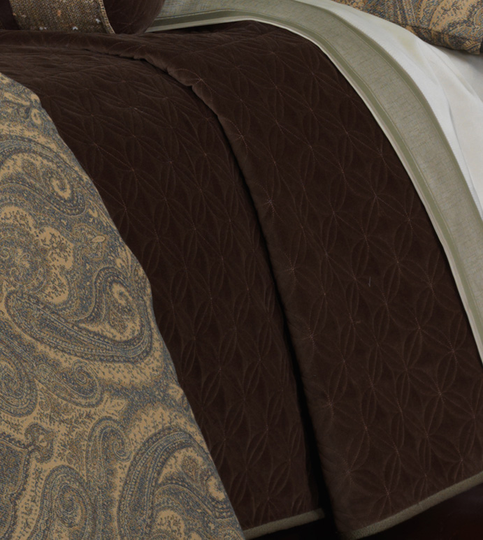 Stowe Chestnut Coverlet