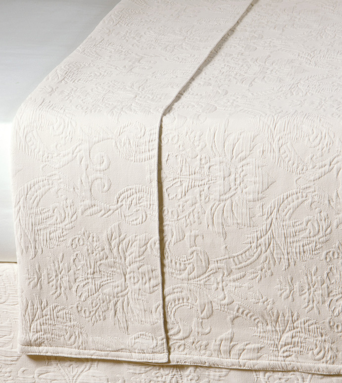 Sandrine Ecru Coverlet
