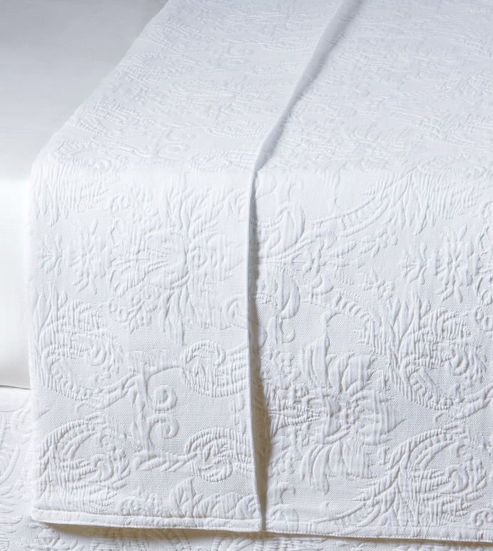 Sandrine White Coverlet