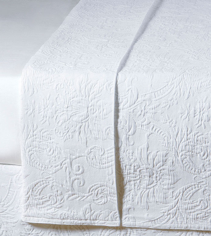 Sandrine White Coverlet