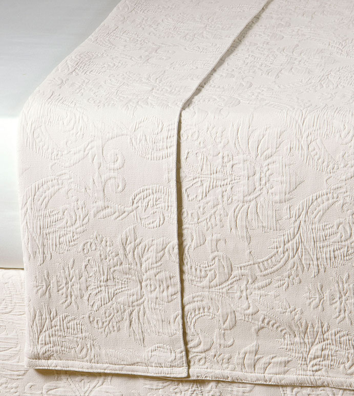 Sandrine Ecru Coverlet